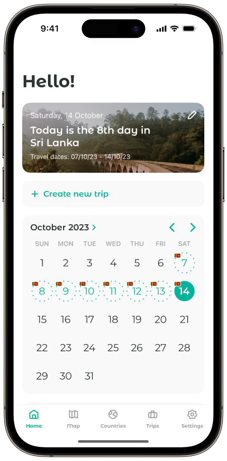 Travel Trace App Preview